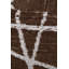 Swirl Brown Upholstered Outdoor Ottoman