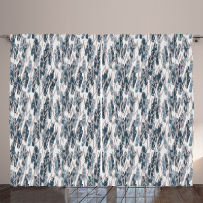 Semi Sheer Curtain Pair