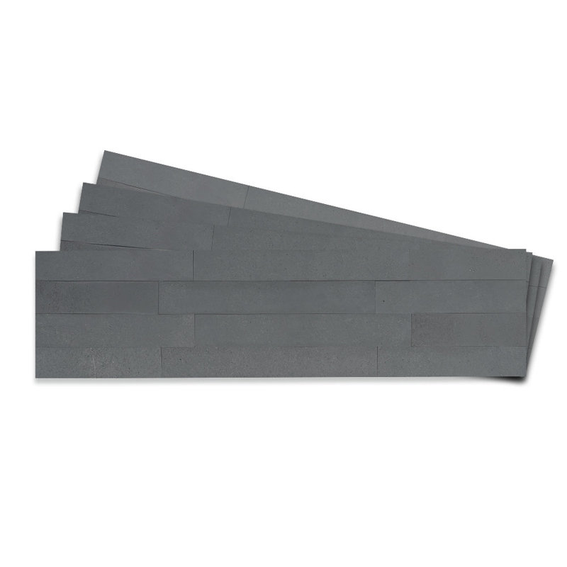 Carrelage mosaïque auto-adhésif en béton 12 feuilles 6 po x 24 po, Pierre ardoise