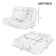 Canapé-lit double convertible pliable, la partie gauche du produit complet