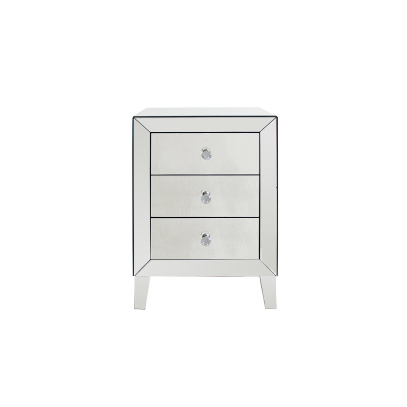 Table de chevet 3 tiroirs Mijke