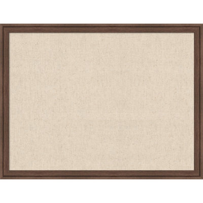  Framed Fabric Pinboard, Natural Linen by The Creative Bunch Studio Printed Bulletin Board for Use as a Vision Board or Wall Organization