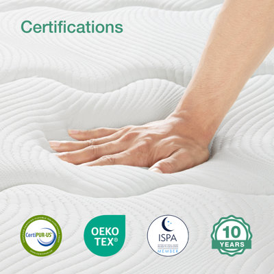 Novilla 25cm Gel Memory Foam Pocket Sprung Mattress