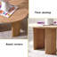 Ensemble de tables basses en bois massif rétro Burlywood