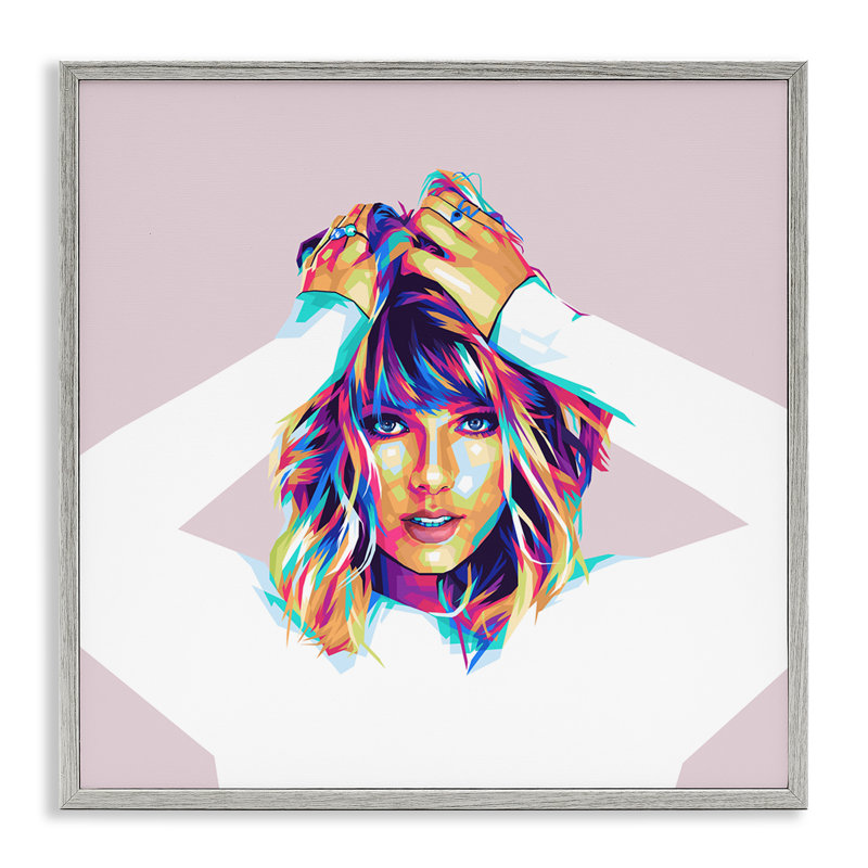 Giclée sur toile arc-en-ciel Taylor par Birch & Ink, H 17 po x l 17 po, Estampe numérique Farmhouse
