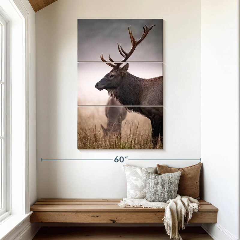 Brampt Mighty Bull Elk, 50" H x 32" W