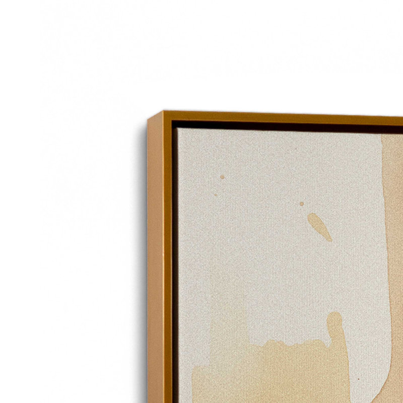 «Burnt Echoes I», reproduction sur toile, H 18,75 po x l 12,75 po x P 1,75 po, Cadre flottant or poli