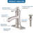 Single-Hole Single-handle Bathroom Faucet with Drain Assembly-65622595