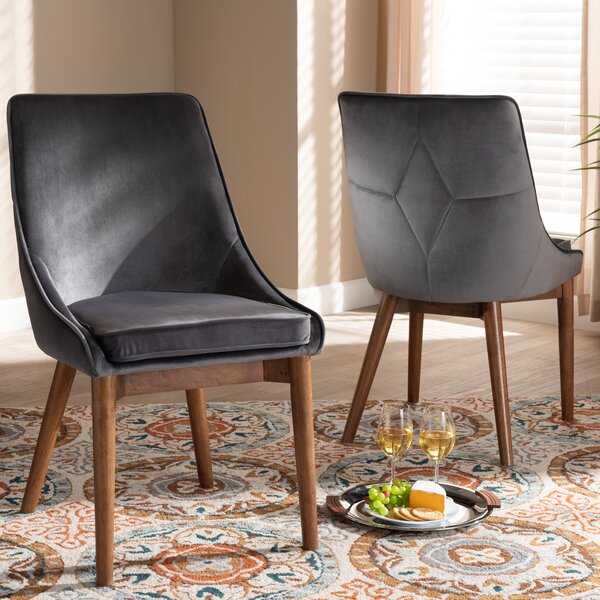 Corrigan Studio® Tupper Velvet Side Chair & Reviews | Wayfair