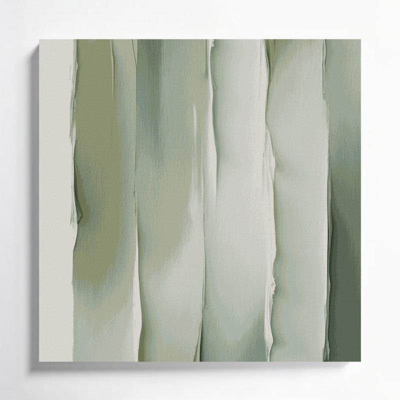 «Abstract Color Field 15», art mural sur toile brune, H 12 po x l 12 po