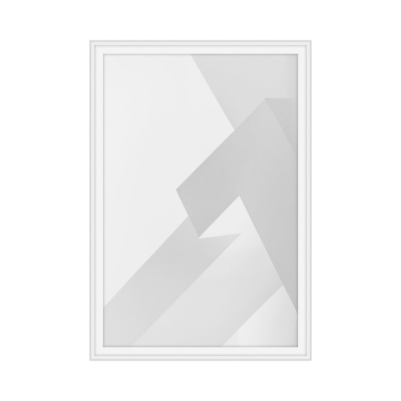 «Angular Profondeur 4» par Angie McMonigal - reproduction d'un seul cadre, H 18,75 po x l 13,75 po