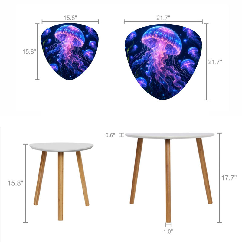 Ensemble de 2 tables basses gigognes Triangle