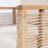 Acacia Wood Club Chairs Hand Woven Rope Set of Two