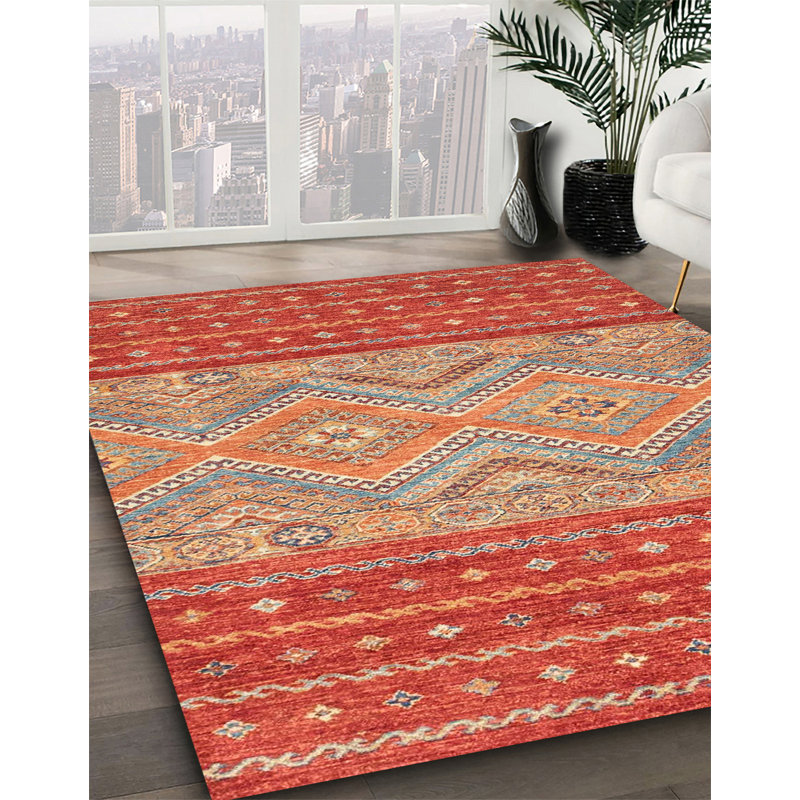 Abstract Indoor Rug, Square 5'