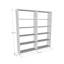 Modern Wall-Mounted Bookshelf, Dark Grey, 63.0 x 70.9 x 11.0 inches | 100% Melamine Coated Particle Board, Thickness: 0.7 inches | Space-Saving Design, Sturdy and Stylish for Home & Office Use-1288443876