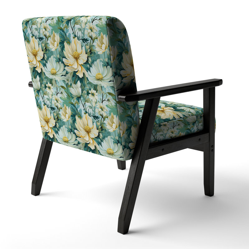 Motif botanique impressionniste de verdure - Fauteuil rembourré Cottage