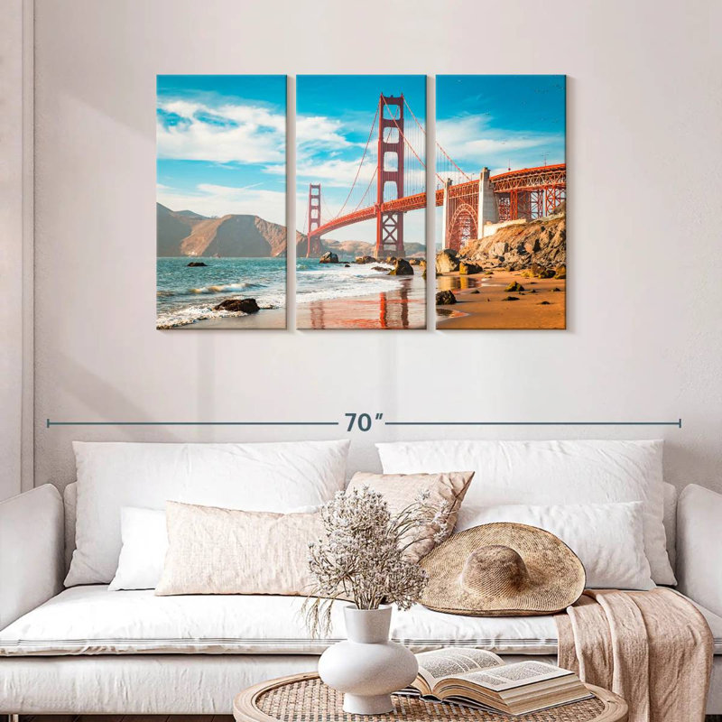 Lilie Golden Gate Beach Coast, 42" H x 65" W