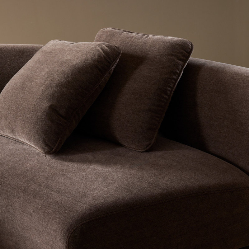 Leia Upholstered Curved Sectional, 29" H x 215" W x 66.5" D