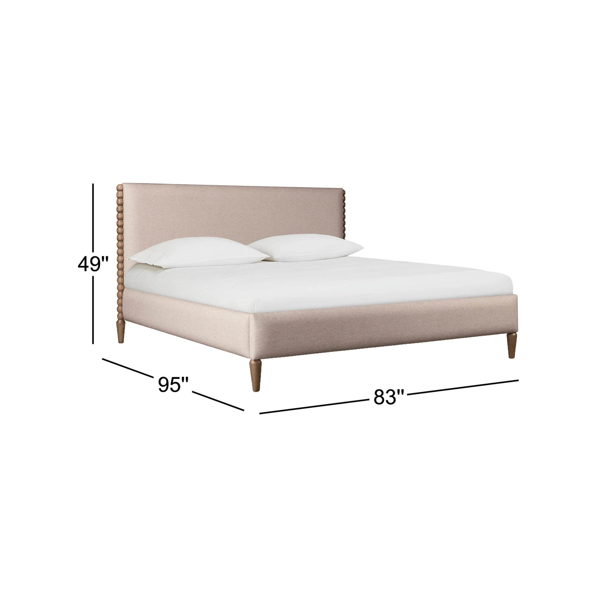August Upholstered Platform Bed, California King