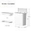 EKO Brio Motion Sensor Trash Can, 10L in White Compact Design, Fingerprint Resistant Trash Bin for Effortless Waste Disposal