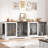 47.2''W Sturdy Large Dog Crate Furniture with 2 Feeding Bowls-752089198