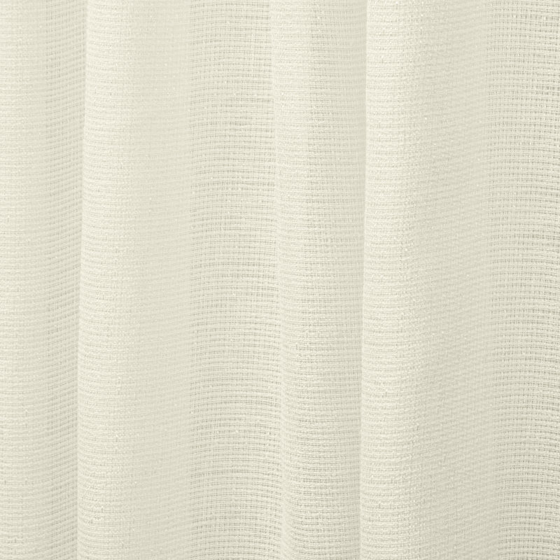 Exclusive Home Miami Semi-Sheer Textured Indoor/Outdoor Grommet Top Curtain Panel Pair, 54"W x 96"L, Ivory