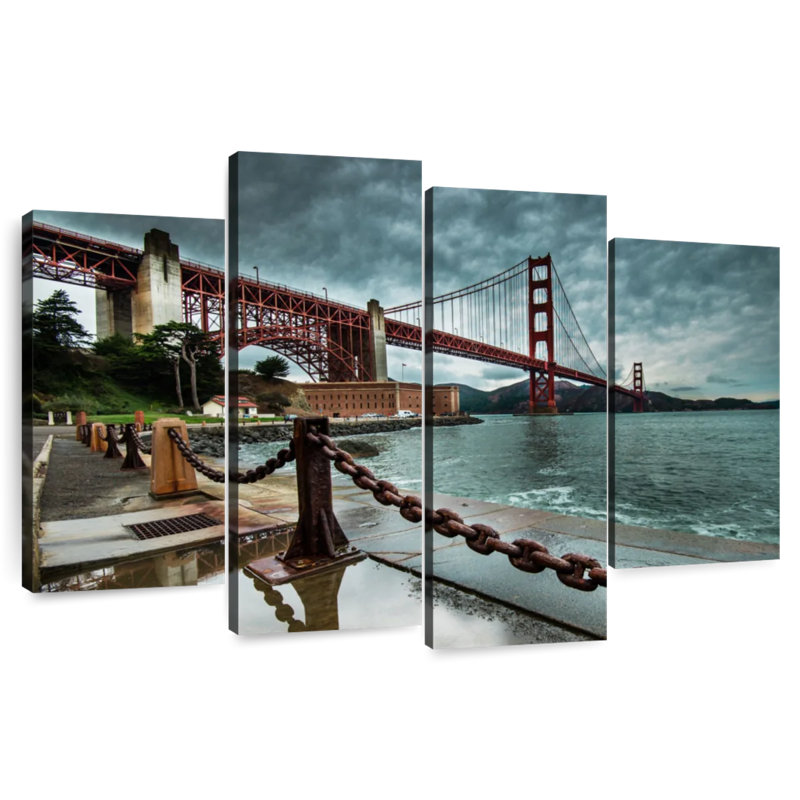 Nicci Overcast Golden Gate Bridge, 42" H x 68" W