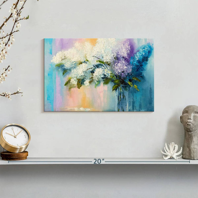 Harnek Lilacs, 8" H x 12" W