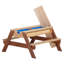 Kids 2 Piece Solid Wood Rectangular Outdoor Table Or Chair and Chair Set-2032794385