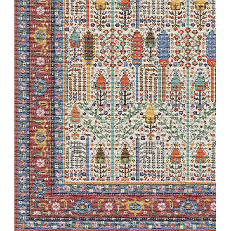 Oriental Indoor Rug, Rectangle 5" x 7'8"