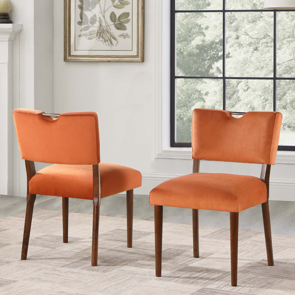 Everly Quinn Velvet Dining Chair - Set Of 2 