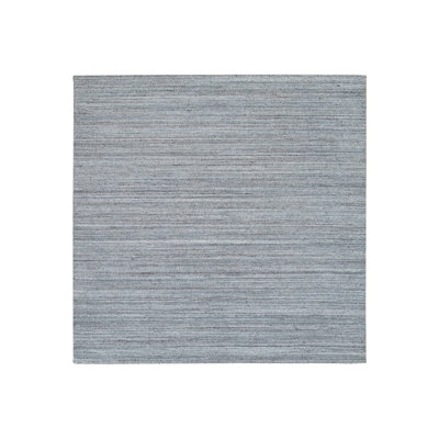Tapis oriental rond en laine gris tissé à la main 11 pi 10 po x 11 pi 10 po - MOA10265559
