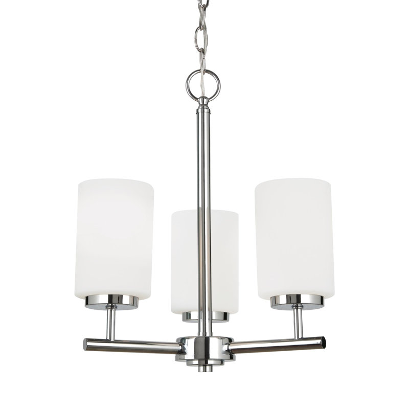 Oslo Three Light Chandelier from Generation Lighting , Chrome, No