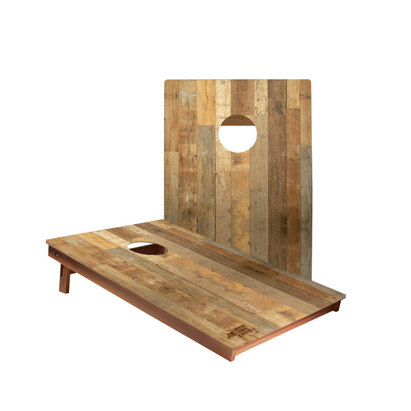 Planches de cornhole en bois patiné 2 pi x 3 pi