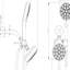8 Hand Shower And 4.7" Rain Showerhead, Brushed Nickel Finish Dual Showerhead ,-117060441