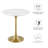 Modway Lippa 20" Round Artificial Marble Side Table-1037154457-1037154535
