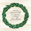 «Merry Little Christmas Wreath» par Cindy Jacobs - Art textuel sur toile tendue-602459976-575494546-575494545