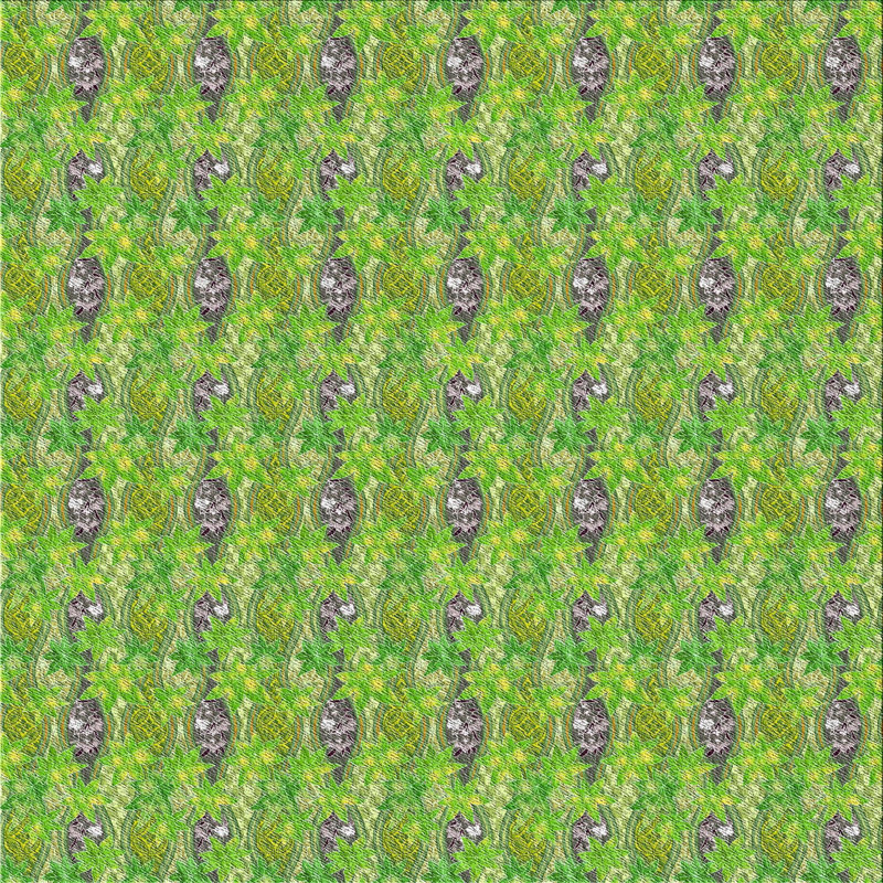 Tapis vert tissé à la machine, Carré 5 pi