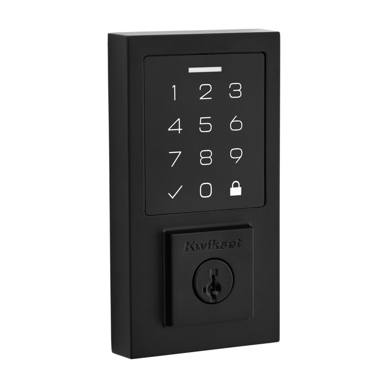 Single Cylinder Electronic Deadbolt SmartKey, Matte Black