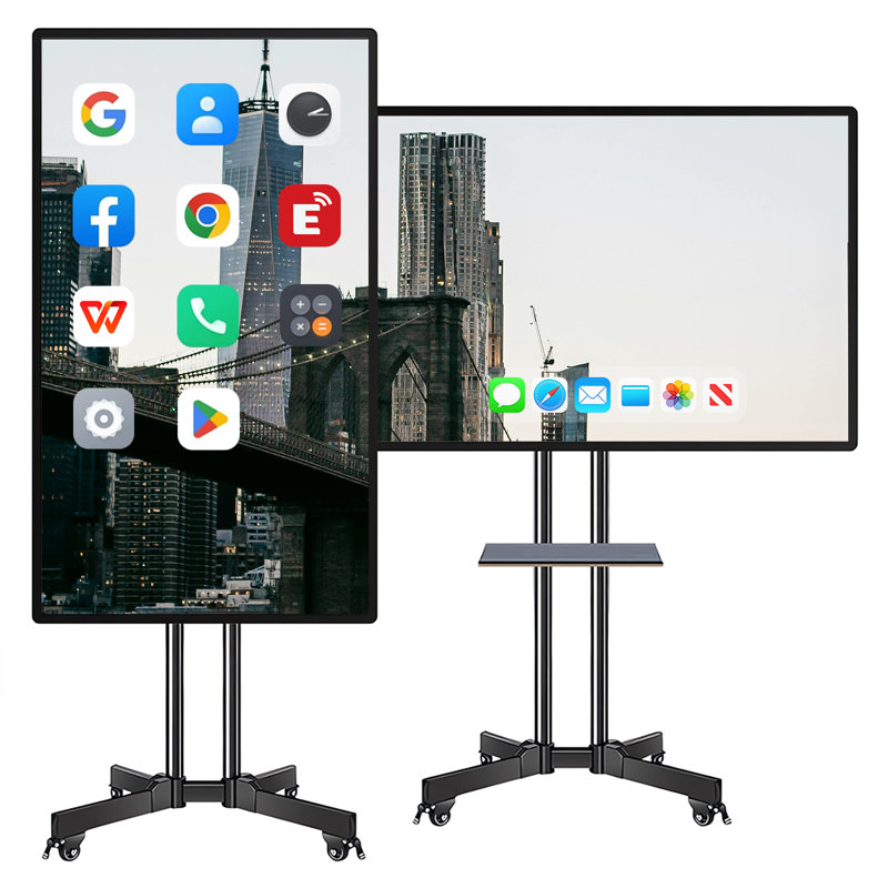 JYXCN 49 pouces Smart Board, écran tactile numérique calendrier électronique tout-en-un Smartboard, écran tactile 4K pour enseigner la tige et l'apprentissage à distance