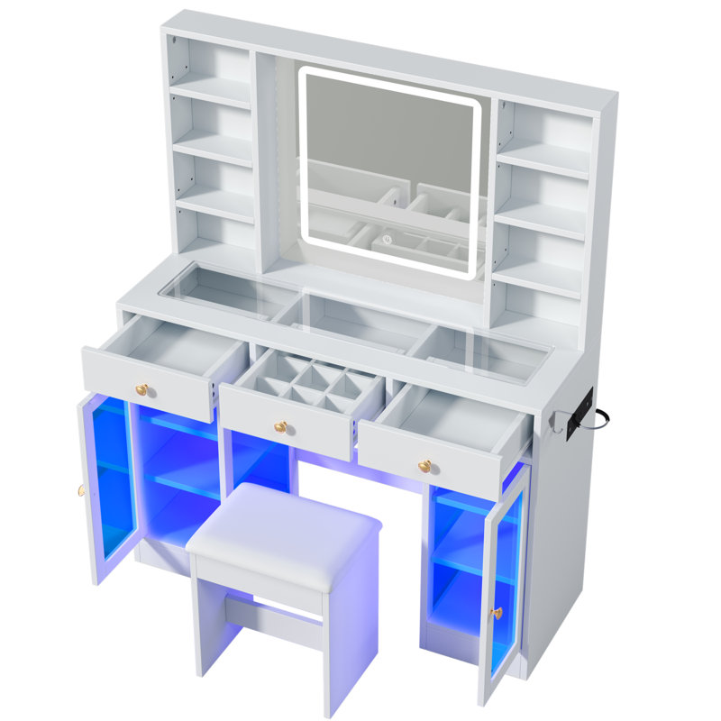Meuble-lavabo Tovae, Blanc