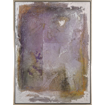 Violet Passage - peinture sur toile à cadre flottant