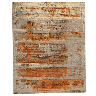Tapis rectangulaire noué à la main