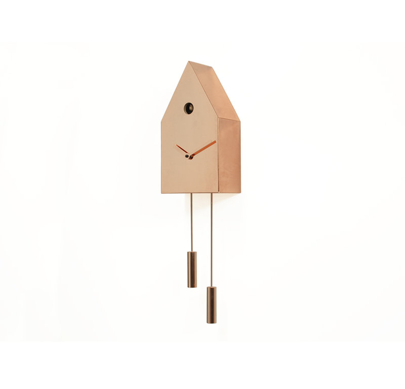 Highcliffe Metal Wall Clock, Copper
