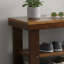 Étagère à chaussures en bois de pin massif, brun espresso, 10,6 po x 27,57 po x 17,74 po