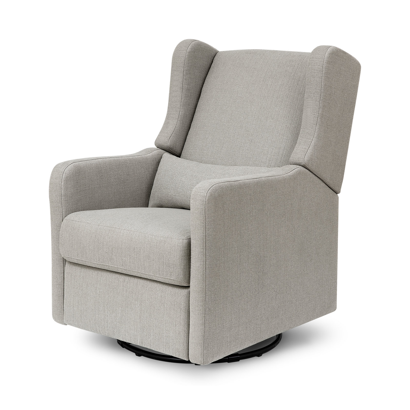 Arlo Linen Swivel Glider, Performance Gray Polyester Blend