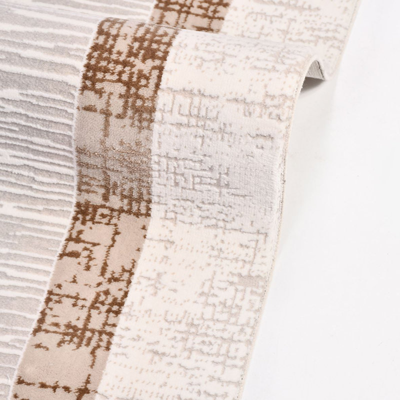 Modern Beige Machine Washable Non-Slip Area Rug, Rectangle 2'8" x 5'