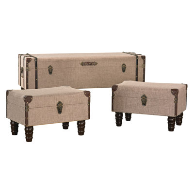 Aleshire 3 Piece Trunk Set