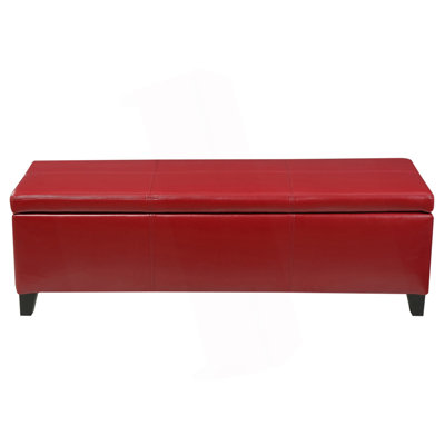Denali Modern Upholstered Storage Ottoman Bench | Minimalist Design with Hidden Storage & Soft-Close Hinges