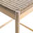 Sierra Rustic Solid Acacia Wood Counter Stools With Woven Rope Seat And Backless Design